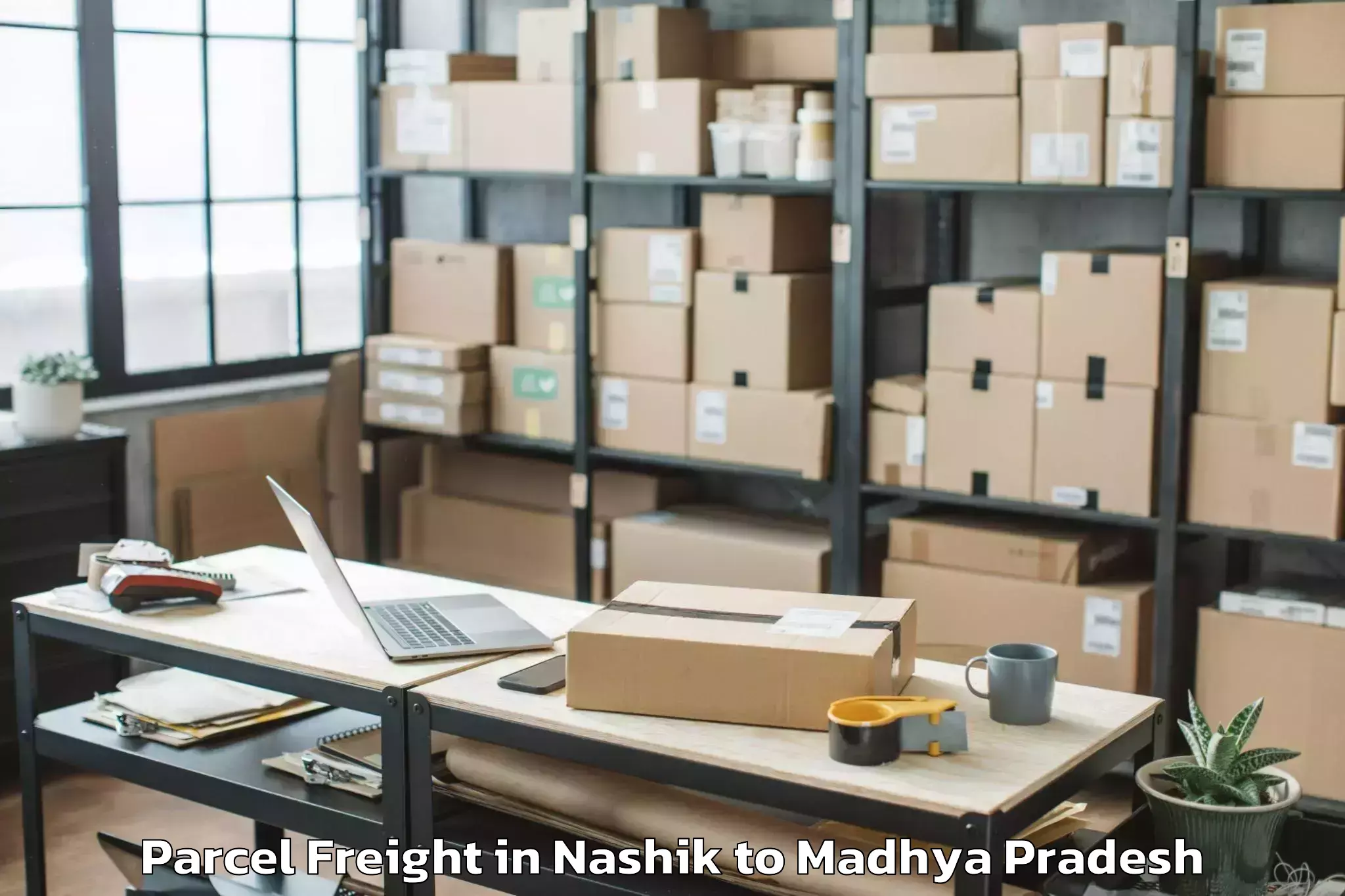 Top Nashik to Gohad Parcel Freight Available